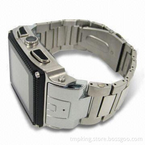 Waterproof Watch Mobile Phone, Quad Band with 1.5-inch TFT Display and Integrated Handsfree Speaker